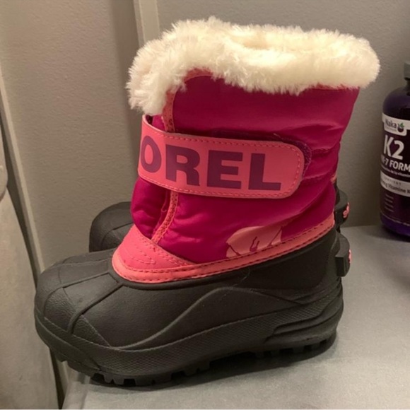New Sorel Fuchsia and Dark Brown Winter Boots sz10 - Picture 3 of 6